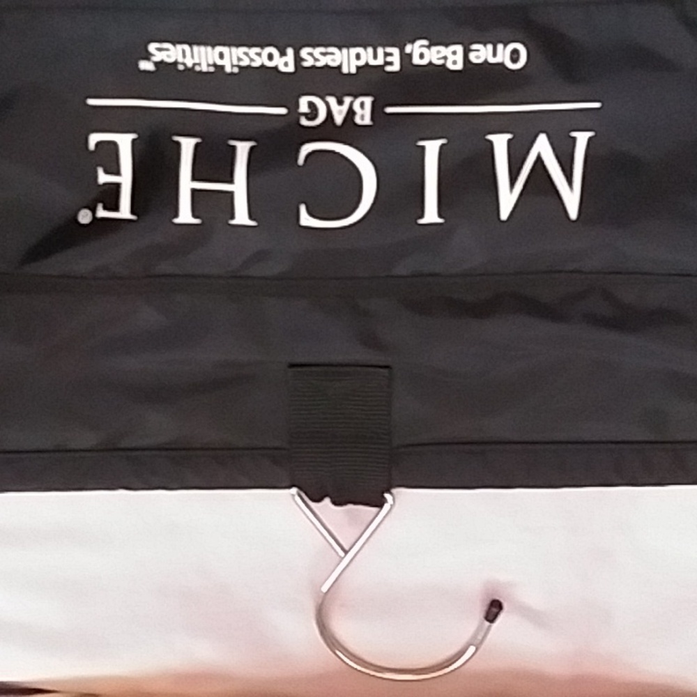 Prima Miche bag cover and straps closet holder system